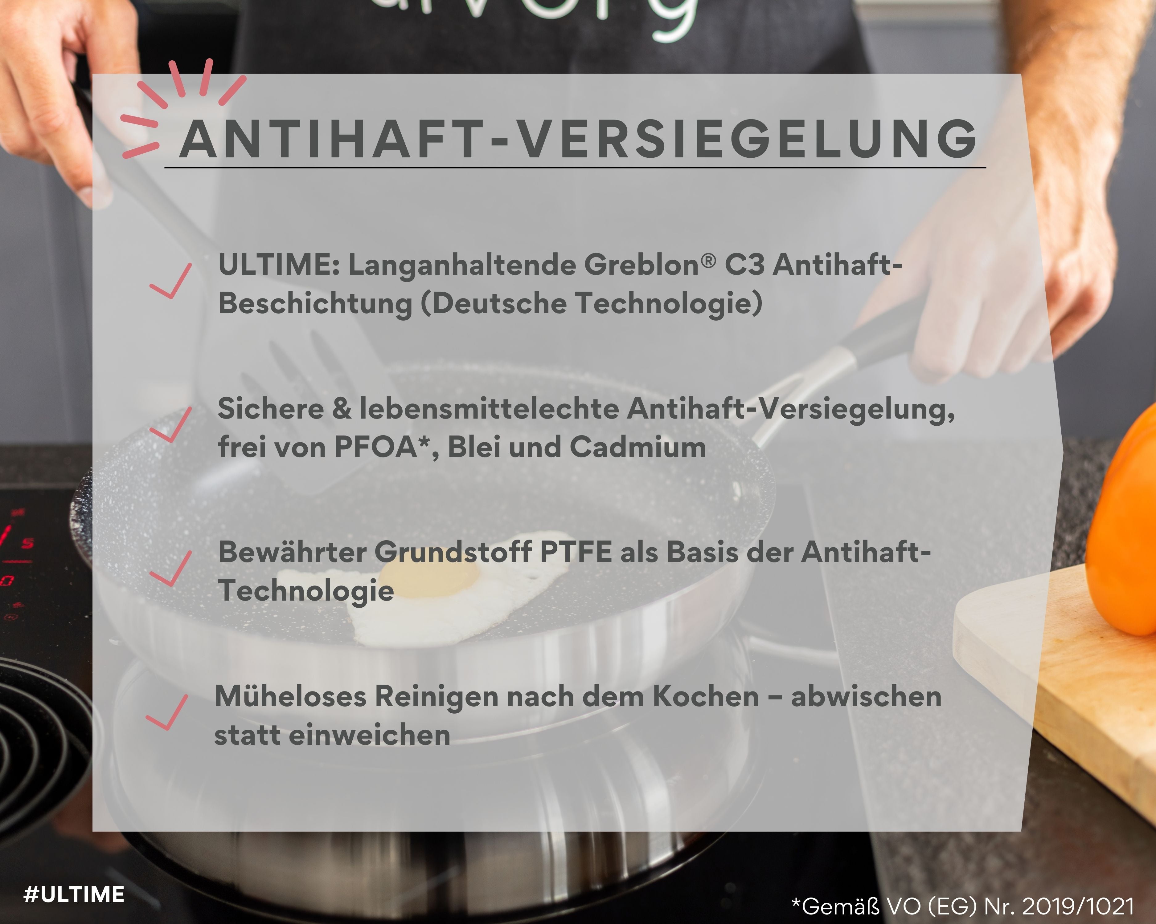 DIVORY beschichtete Edelstahl Pfanne 20, 24, 28, 32cm Induktion