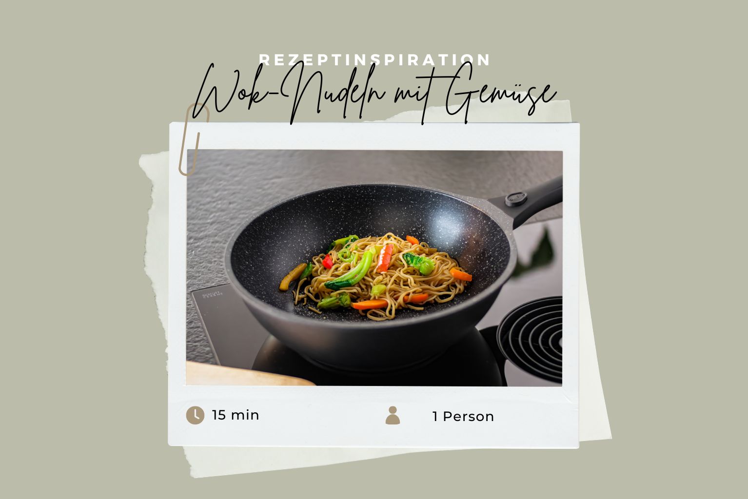Für ein schnelles und dennoch schmackhaftes Gericht: Woknudeln mit Gemüse!