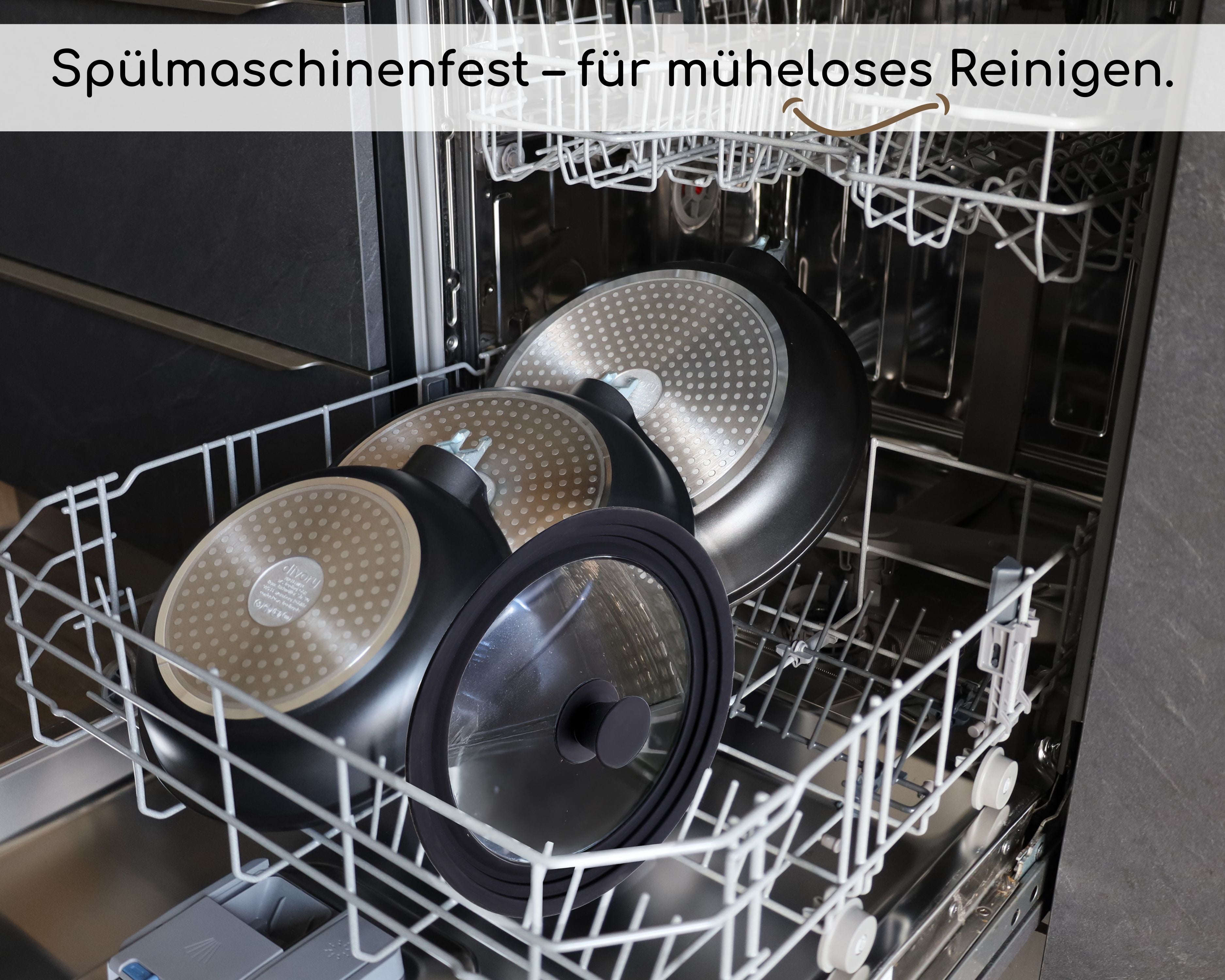 DIVORY Universaldeckel für Pfannen & Töpfe (3 verschiedene Größen)