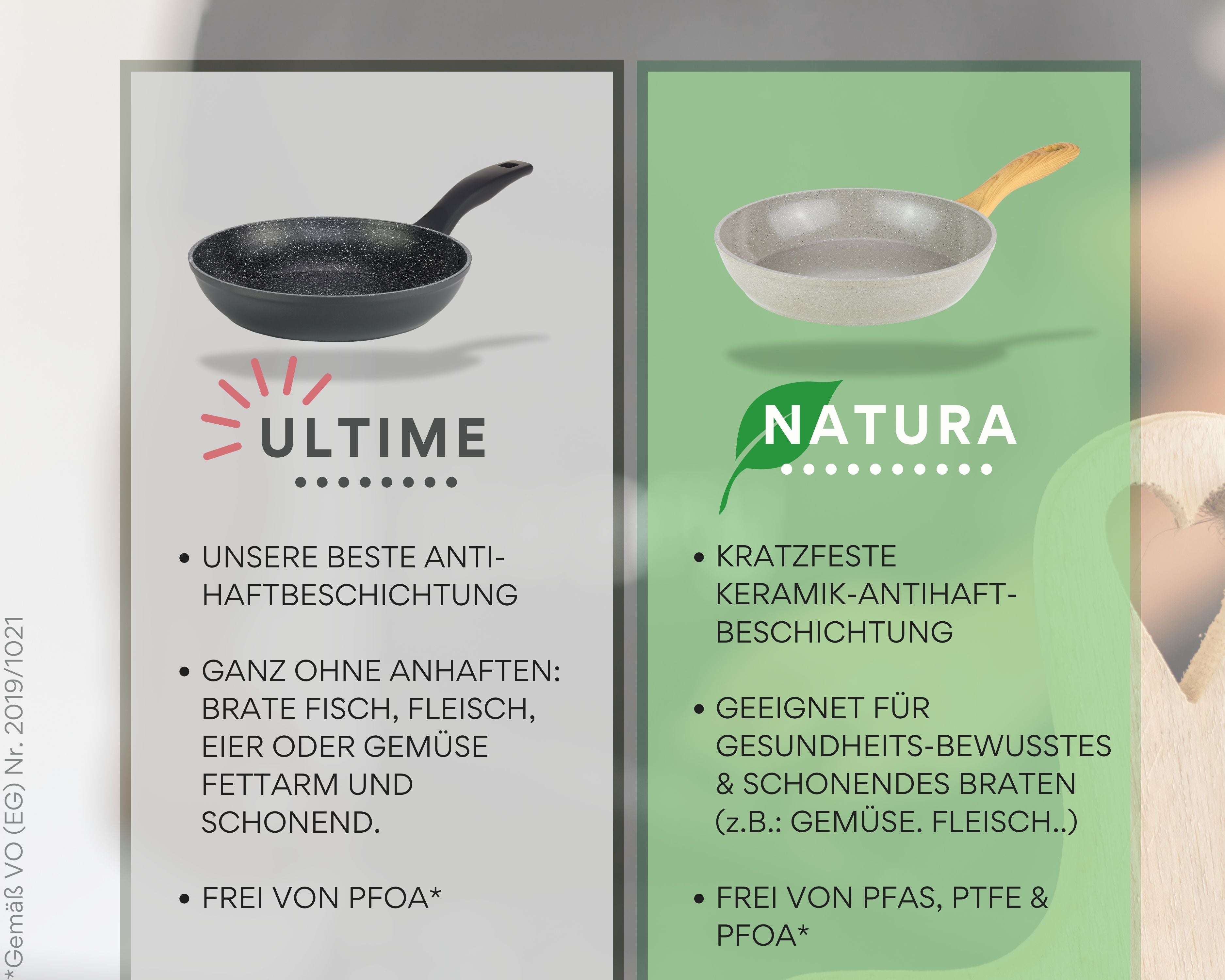 DIVORY Keramikpfanne – Pfanne mit Keramikbeschichtung Induktion, PFAS & PTFE frei